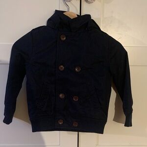 Jacadi Double-Breasted Navy Pea Coat for Kids